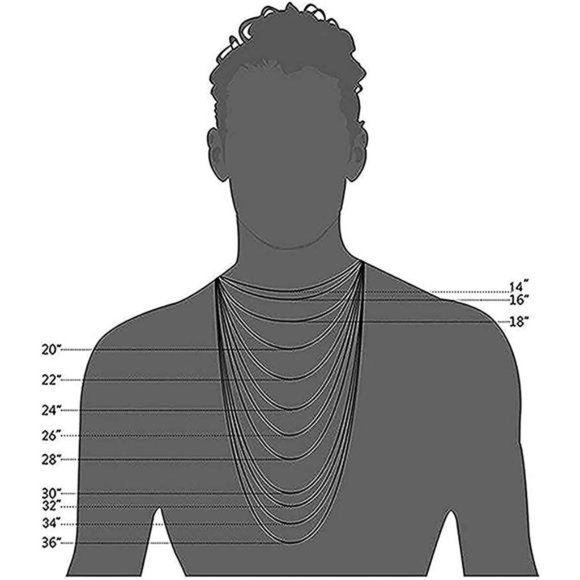 14K Gold Chain Style Cross Pendant Necklace Solid Clasp for Men, - Picture 3 of 6